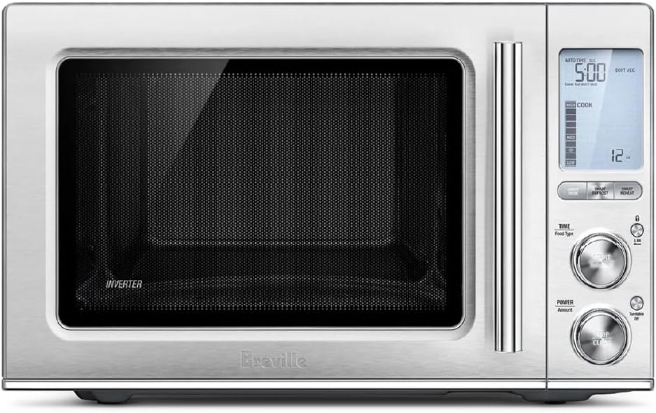 Breville Countertop Smooth Wave Microwave, Brushed Stainless Steel, BMO850BSS