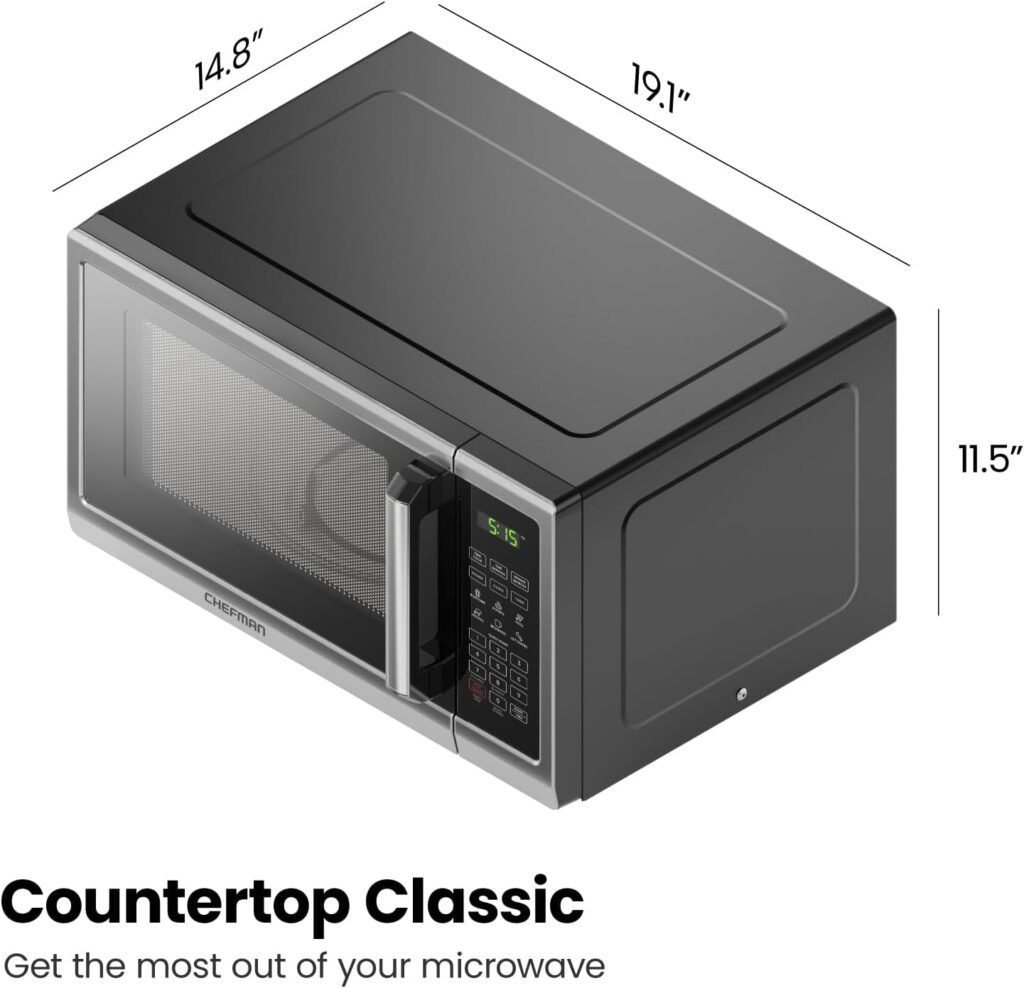 Chefman Countertop Microwave Oven Convenient and Versatile