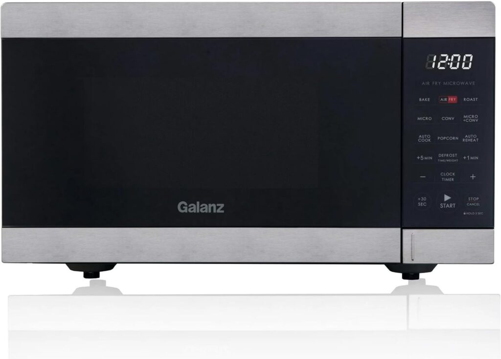 Galanz 0.9 Cu. Ft Air Fry Microwave Stainless Steel