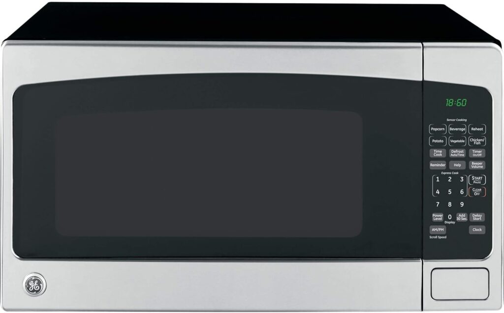 GE JES2051SNSS Countertop Microwave, 2.0, Stainless Steel