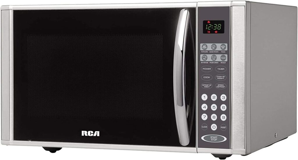 RCA RMW1134 21 1.1 cu.ft, Microwave Oven Countertop, 20.75 x 16.20 x 11.00 Inches, Stainless Steel
