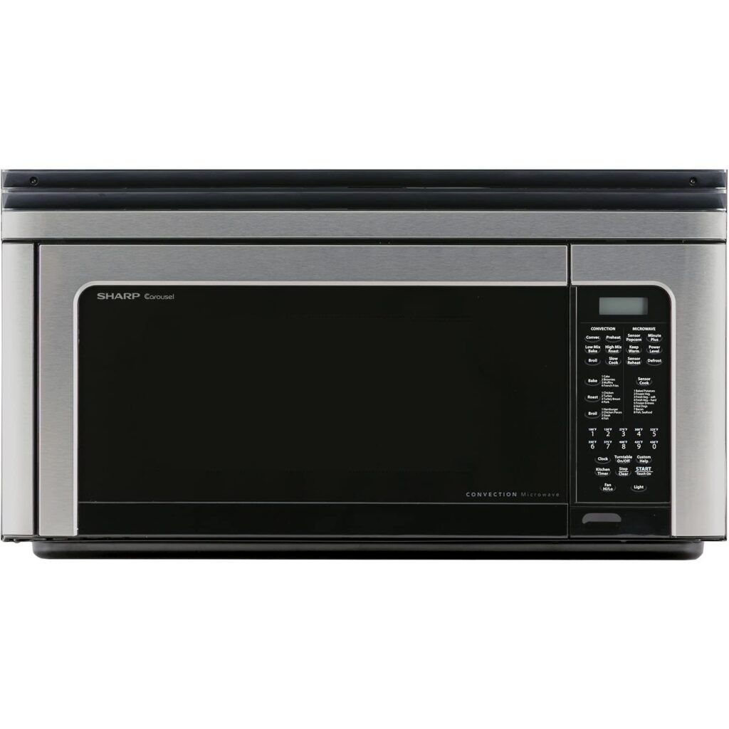 Sharp 1.1 Cu. Ft. 850W Over-The-Range Convection Microwave Oven, Stainless Steel (R1881lsy)