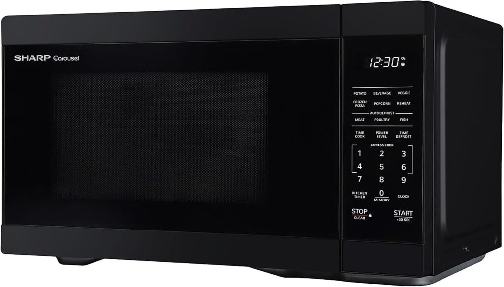 Sharp 1.1-Cu. Ft. Countertop Microwave Oven, Black (Smc1161hb)