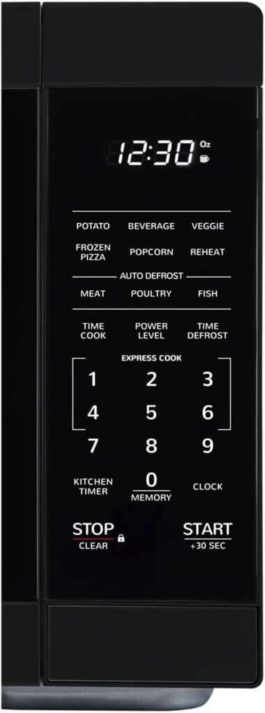 SHARP ZSMC1161HB Oven with Removable 12.4 Carousel Turntable, Cubic Feet, 1000 Watt Countertop Microwave, 1.1 CuFt, Black